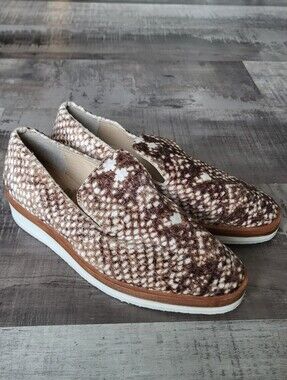 Free People Snake Eyes Loafers Slip On Wedge Velvet Womens 37 EU 7 US Shoes